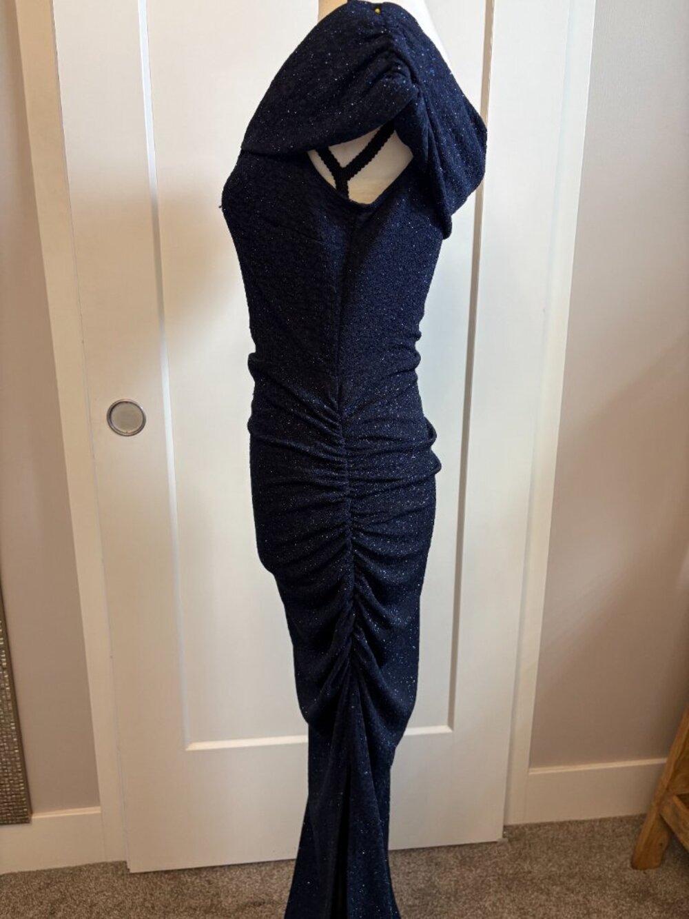 Navy Shimmer Gown size M/L - Picture 9 of 9